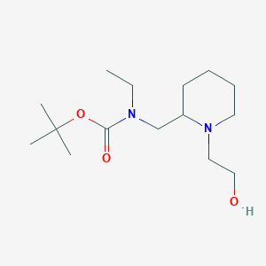 molecular formula C15H30N2O3 B7915020 Ethyl-[1-(2-hydroxy-ethyl)-piperidin-2-ylmethyl]-carbamic acid tert-butyl ester 