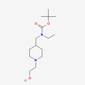 molecular formula C15H30N2O3 B7915028 Ethyl-[1-(2-hydroxy-ethyl)-piperidin-4-ylmethyl]-carbamic acid tert-butyl ester 