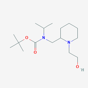 molecular formula C16H32N2O3 B7915046 [1-(2-Hydroxy-ethyl)-piperidin-2-ylmethyl]-isopropyl-carbamic acid tert-butyl ester 