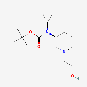 Cyclopropyl-[(S)-1-(2-hydroxy-ethyl)-piperidin-3-yl]-carbamic acid tert-butyl ester