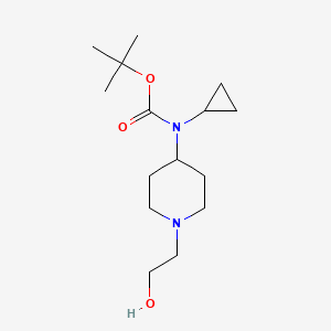 molecular formula C15H28N2O3 B7915068 Cyclopropyl-[1-(2-hydroxy-ethyl)-piperidin-4-yl]-carbamic acid tert-butyl ester 