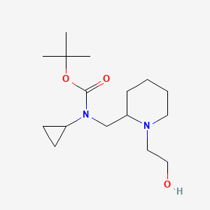 Cyclopropyl-[1-(2-hydroxy-ethyl)-piperidin-2-ylmethyl]-carbamic acid tert-butyl ester