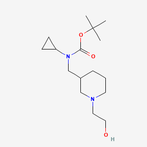 Cyclopropyl-[1-(2-hydroxy-ethyl)-piperidin-3-ylmethyl]-carbamic acid tert-butyl ester