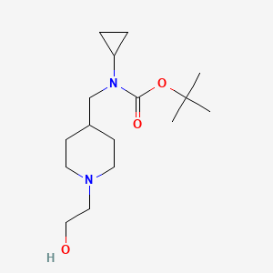 Cyclopropyl-[1-(2-hydroxy-ethyl)-piperidin-4-ylmethyl]-carbamic acid tert-butyl ester