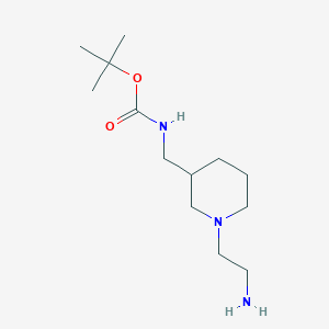 molecular formula C13H27N3O2 B7915112 [1-(2-Amino-ethyl)-piperidin-3-ylmethyl]-carbamic acid tert-butyl ester 