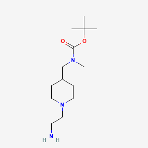 molecular formula C14H29N3O2 B7915131 [1-(2-Amino-ethyl)-piperidin-4-ylmethyl]-methyl-carbamic acid tert-butyl ester 