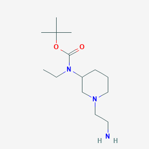 molecular formula C14H29N3O2 B7915141 [1-(2-Amino-ethyl)-piperidin-3-yl]-ethyl-carbamic acid tert-butyl ester 