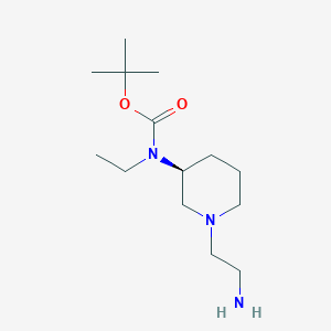 molecular formula C14H29N3O2 B7915149 [(S)-1-(2-Amino-ethyl)-piperidin-3-yl]-ethyl-carbamic acid tert-butyl ester 