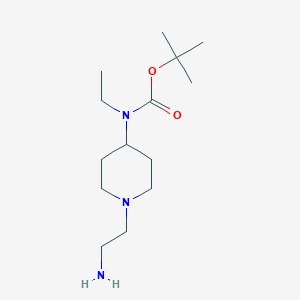 molecular formula C14H29N3O2 B7915155 [1-(2-Amino-ethyl)-piperidin-4-yl]-ethyl-carbamic acid tert-butyl ester 