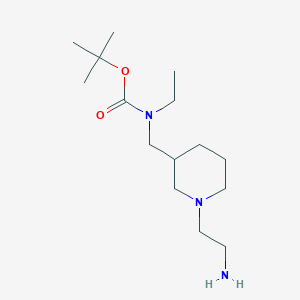 molecular formula C15H31N3O2 B7915163 [1-(2-Amino-ethyl)-piperidin-3-ylmethyl]-ethyl-carbamic acid tert-butyl ester 