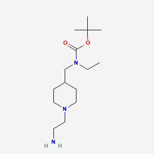 molecular formula C15H31N3O2 B7915166 [1-(2-Amino-ethyl)-piperidin-4-ylmethyl]-ethyl-carbamic acid tert-butyl ester 