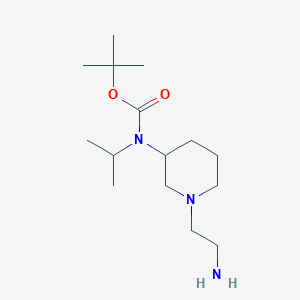 molecular formula C15H31N3O2 B7915171 [1-(2-Amino-ethyl)-piperidin-3-yl]-isopropyl-carbamic acid tert-butyl ester 