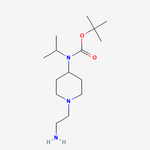 molecular formula C15H31N3O2 B7915178 [1-(2-Amino-ethyl)-piperidin-4-yl]-isopropyl-carbamic acid tert-butyl ester 