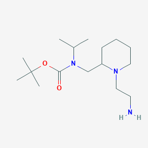 molecular formula C16H33N3O2 B7915182 [1-(2-Amino-ethyl)-piperidin-2-ylmethyl]-isopropyl-carbamic acid tert-butyl ester 