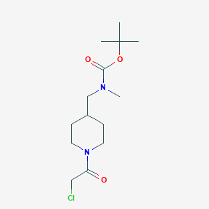 molecular formula C14H25ClN2O3 B7915193 [1-(2-Chloro-acetyl)-piperidin-4-ylmethyl]-methyl-carbamic acid tert-butyl ester 