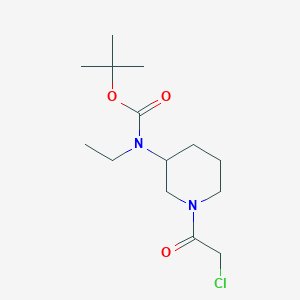 molecular formula C14H25ClN2O3 B7915195 [1-(2-Chloro-acetyl)-piperidin-3-yl]-ethyl-carbamic acid tert-butyl ester 