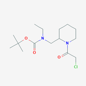 molecular formula C15H27ClN2O3 B7915201 [1-(2-Chloro-acetyl)-piperidin-2-ylmethyl]-ethyl-carbamic acid tert-butyl ester 