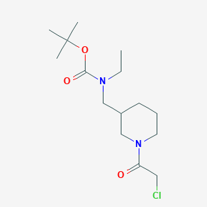 molecular formula C15H27ClN2O3 B7915206 [1-(2-Chloro-acetyl)-piperidin-3-ylmethyl]-ethyl-carbamic acid tert-butyl ester 