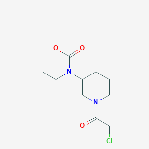 molecular formula C15H27ClN2O3 B7915210 [1-(2-Chloro-acetyl)-piperidin-3-yl]-isopropyl-carbamic acid tert-butyl ester 