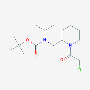 molecular formula C16H29ClN2O3 B7915221 [1-(2-Chloro-acetyl)-piperidin-2-ylmethyl]-isopropyl-carbamic acid tert-butyl ester 