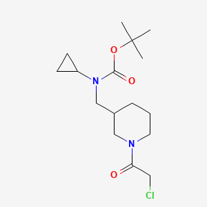 molecular formula C16H27ClN2O3 B7915246 [1-(2-Chloro-acetyl)-piperidin-3-ylmethyl]-cyclopropyl-carbamic acid tert-butyl ester 