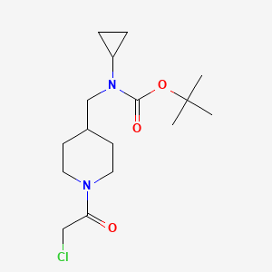 molecular formula C16H27ClN2O3 B7915253 [1-(2-Chloro-acetyl)-piperidin-4-ylmethyl]-cyclopropyl-carbamic acid tert-butyl ester 