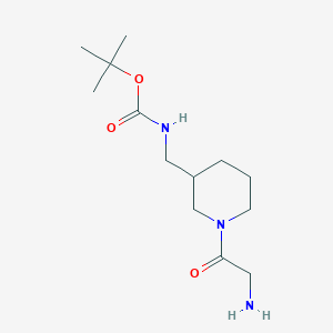 molecular formula C13H25N3O3 B7915276 [1-(2-Amino-acetyl)-piperidin-3-ylmethyl]-carbamic acid tert-butyl ester 