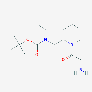 molecular formula C15H29N3O3 B7915342 [1-(2-Amino-acetyl)-piperidin-2-ylmethyl]-ethyl-carbamic acid tert-butyl ester 