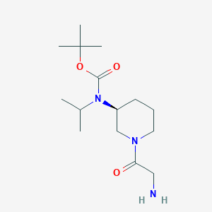 [(S)-1-(2-Amino-acetyl)-piperidin-3-yl]-isopropyl-carbamic acid tert-butyl ester