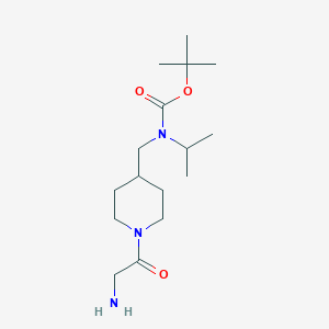 molecular formula C16H31N3O3 B7915371 [1-(2-Amino-acetyl)-piperidin-4-ylmethyl]-isopropyl-carbamic acid tert-butyl ester 