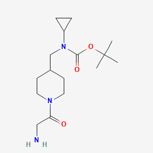 [1-(2-Amino-acetyl)-piperidin-4-ylmethyl]-cyclopropyl-carbamic acid tert-butyl ester