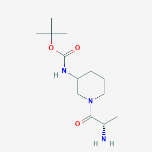 molecular formula C13H25N3O3 B7915392 [1-((S)-2-Amino-propionyl)-piperidin-3-yl]-carbamic acid tert-butyl ester 