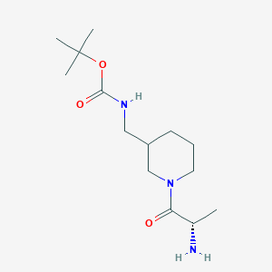 molecular formula C14H27N3O3 B7915406 [1-((S)-2-Amino-propionyl)-piperidin-3-ylmethyl]-carbamic acid tert-butyl ester 