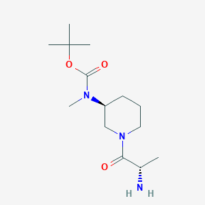 molecular formula C14H27N3O3 B7915424 [(S)-1-((S)-2-Amino-propionyl)-piperidin-3-yl]-methyl-carbamic acid tert-butyl ester 