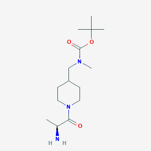 molecular formula C15H29N3O3 B7915439 [1-((S)-2-Amino-propionyl)-piperidin-4-ylmethyl]-methyl-carbamic acid tert-butyl ester 