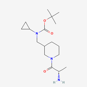 molecular formula C17H31N3O3 B7915471 [1-((S)-2-Amino-propionyl)-piperidin-3-ylmethyl]-cyclopropyl-carbamic acid tert-butyl ester 