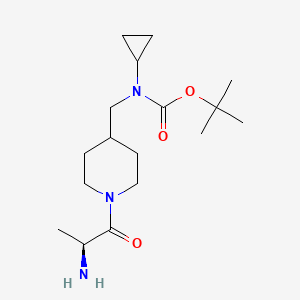 molecular formula C17H31N3O3 B7915480 [1-((S)-2-Amino-propionyl)-piperidin-4-ylmethyl]-cyclopropyl-carbamic acid tert-butyl ester 