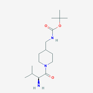 [1-((S)-2-Amino-3-methyl-butyryl)-piperidin-4-ylmethyl]-carbamic acid tert-butyl ester