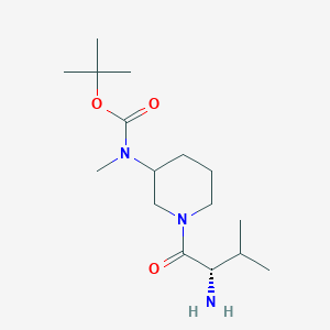 molecular formula C16H31N3O3 B7915521 [1-((S)-2-Amino-3-methyl-butyryl)-piperidin-3-yl]-methyl-carbamic acid tert-butyl ester 