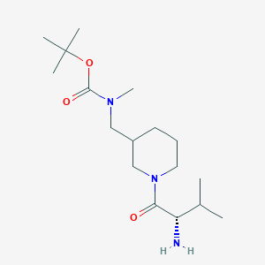 molecular formula C17H33N3O3 B7915554 [1-((S)-2-Amino-3-methyl-butyryl)-piperidin-3-ylmethyl]-methyl-carbamic acid tert-butyl ester 