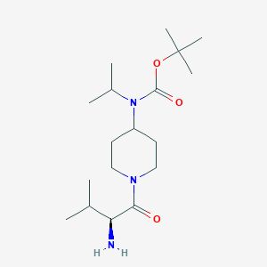 [1-((S)-2-Amino-3-methyl-butyryl)-piperidin-4-yl]-isopropyl-carbamic acid tert-butyl ester