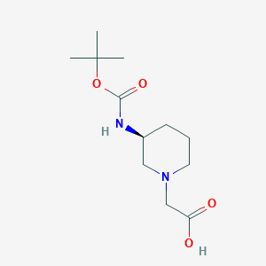 ((S)-3-tert-Butoxycarbonylamino-piperidin-1-yl)-acetic acid