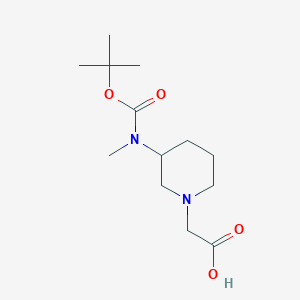 molecular formula C13H24N2O4 B7915633 [3-(tert-Butoxycarbonyl-methyl-amino)-piperidin-1-yl]-acetic acid 