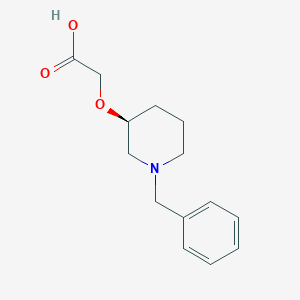 molecular formula C14H19NO3 B7915650 ((S)-1-Benzyl-piperidin-3-yloxy)-acetic acid 