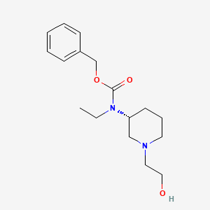 Ethyl-[(R)-1-(2-hydroxy-ethyl)-piperidin-3-yl]-carbamic acid benzyl ester