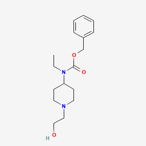 molecular formula C17H26N2O3 B7915671 Ethyl-[1-(2-hydroxy-ethyl)-piperidin-4-yl]-carbamic acid benzyl ester 