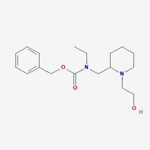 molecular formula C18H28N2O3 B7915680 Ethyl-[1-(2-hydroxy-ethyl)-piperidin-2-ylmethyl]-carbamic acid benzyl ester 