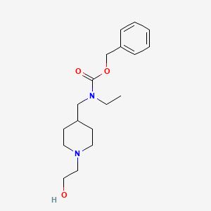 molecular formula C18H28N2O3 B7915687 Ethyl-[1-(2-hydroxy-ethyl)-piperidin-4-ylmethyl]-carbamic acid benzyl ester 