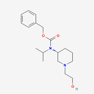 molecular formula C18H28N2O3 B7915689 [(R)-1-(2-Hydroxy-ethyl)-piperidin-3-yl]-isopropyl-carbamic acid benzyl ester 