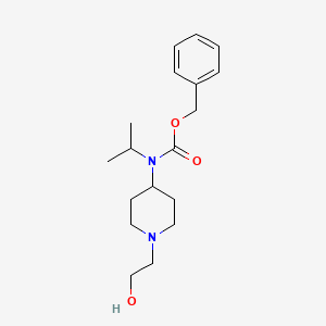 molecular formula C18H28N2O3 B7915696 [1-(2-Hydroxy-ethyl)-piperidin-4-yl]-isopropyl-carbamic acid benzyl ester 